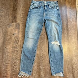 MOTHER The Looker Ankle Step Fray Exposed Secret Sister